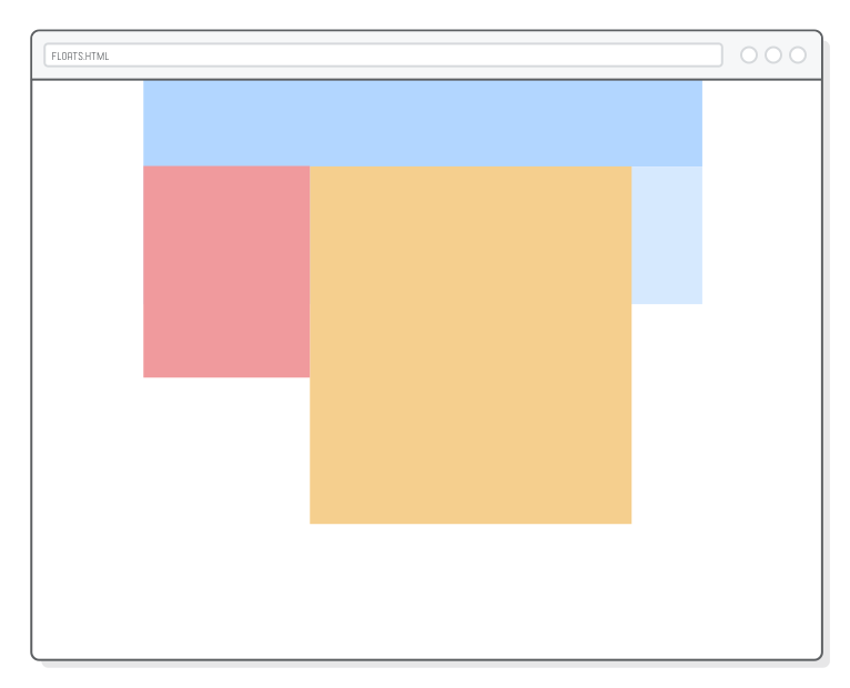 Web page showing left-lfoated red sidebar next to left-floated element